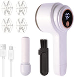 Fabric Shaver,Lint Shaver,Electric Sweater Shaver Rechargeable with 3-Speed,6-Leaf Blades,And Lint Roller,Big Storage,Lint Remover for Clothes,Furniture,Sweaters,Couch,And Blanket