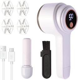 Fabric Shaver,Lint Shaver,Electric Sweater Shaver Rechargeable with 3-Speed,6-Leaf Blades,And Lint Roller,Big Storage,Lint Remover for Clothes,Furniture,Sweaters,Couch,And Blanket