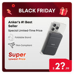 Anker Magnetic Power Bank, Built-In Foldable Stand, USB-C Port on the Side, 5,000Mah Capacity, Perfectly Compatible with Iphone 17/16/15/14/13 Series