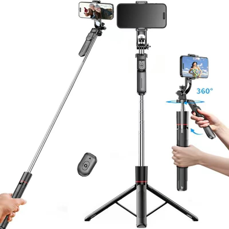 67" Phone Tripod ,Phone Holder for Iphone/Android & Selfie Stick,Upgraded Stand,Suitable for Home and Travel, Travel-Friendly & Stable Cellphone Smartphone